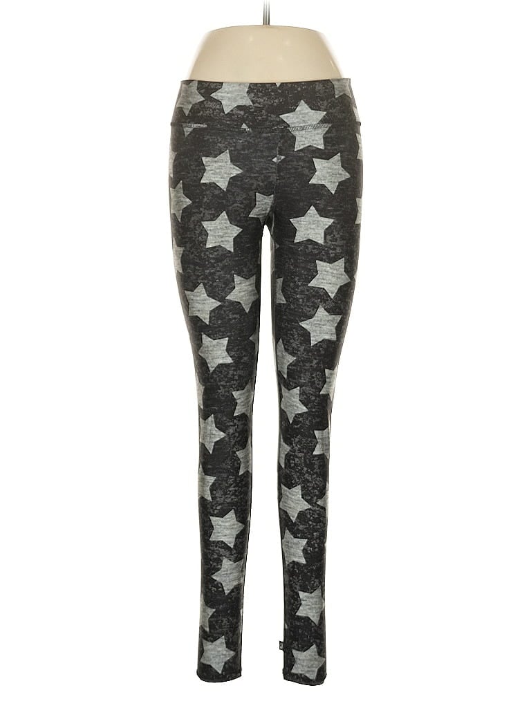 Terez Stars Gray Black Leggings Size M - photo 1
