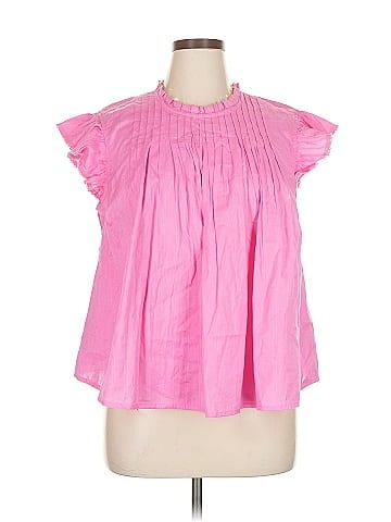 a.n.a. A New Approach Short Sleeve Blouse (view 1)