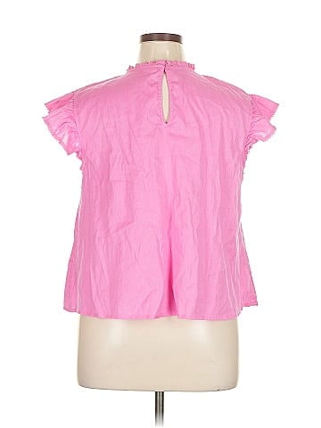 a.n.a. A New Approach Short Sleeve Blouse (view 2)