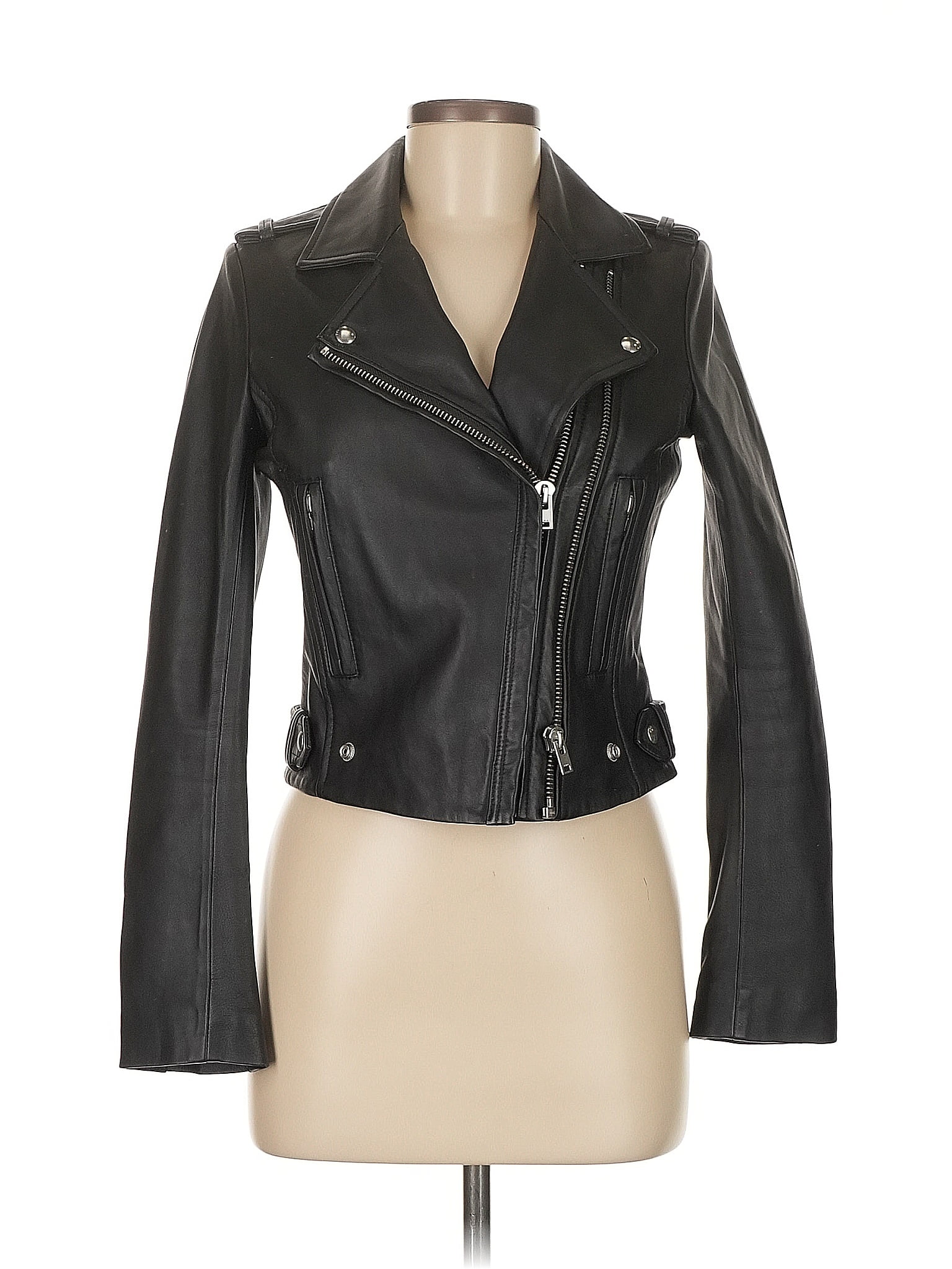 IRO 100% Leather Black Leather Jacket Size M