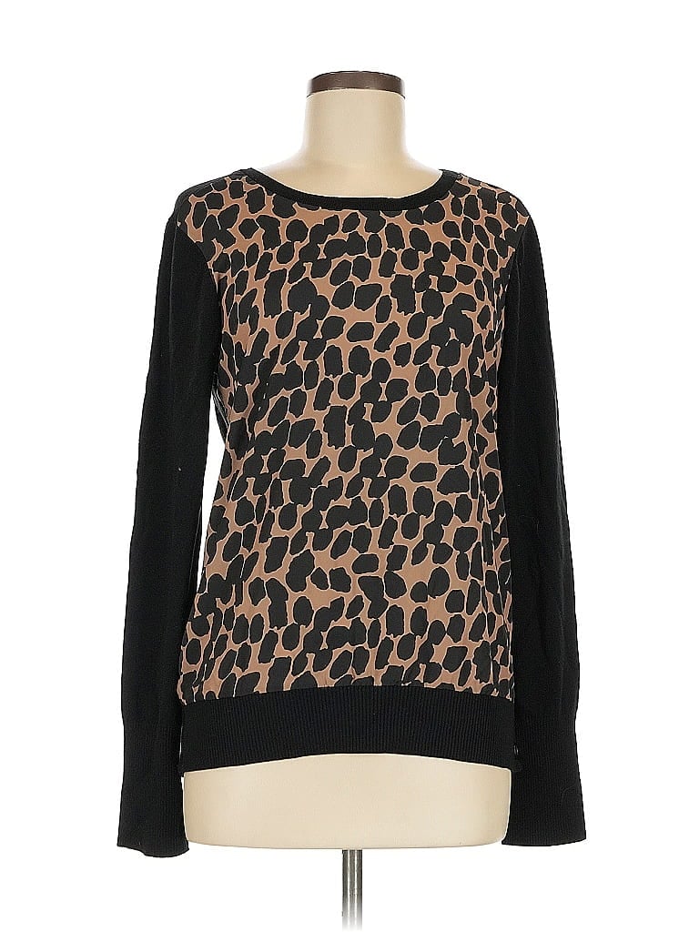 Pre-owned Ecru Pullover Sweater In Black