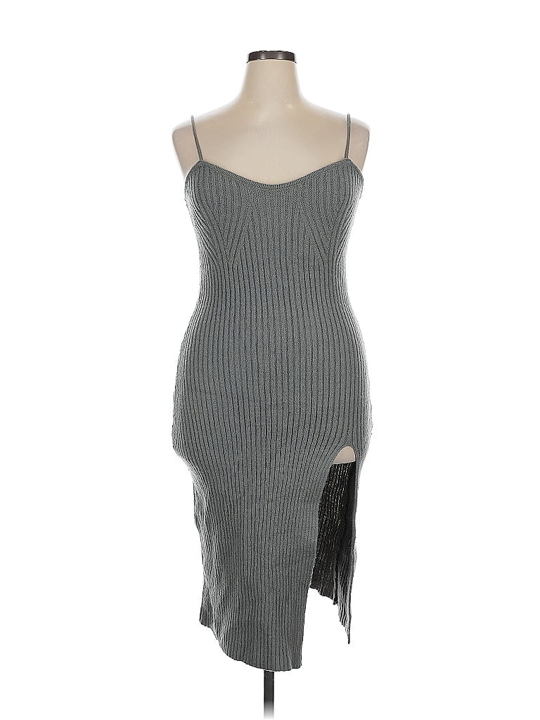 Pre-owned Cider Casual Dress In Gray