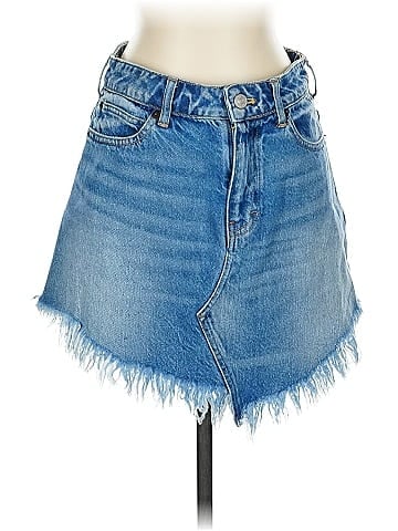 We the Free Denim Skirt (view 1)