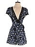 Sandro 100% Viscose Paisley Blue Romper Size 36 waist - photo 1