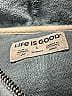 Life Is Good 100% Cotton Teal Zip Up Hoodie Size L - photo 7