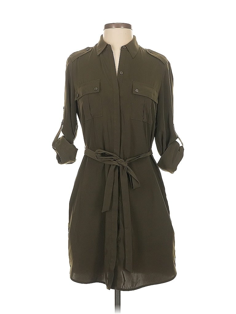 Pre-owned Express Casual Dress In Green
