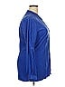 Chadwicks 100% Cotton Blue Long Sleeve Blouse Size 18 - photo 4
