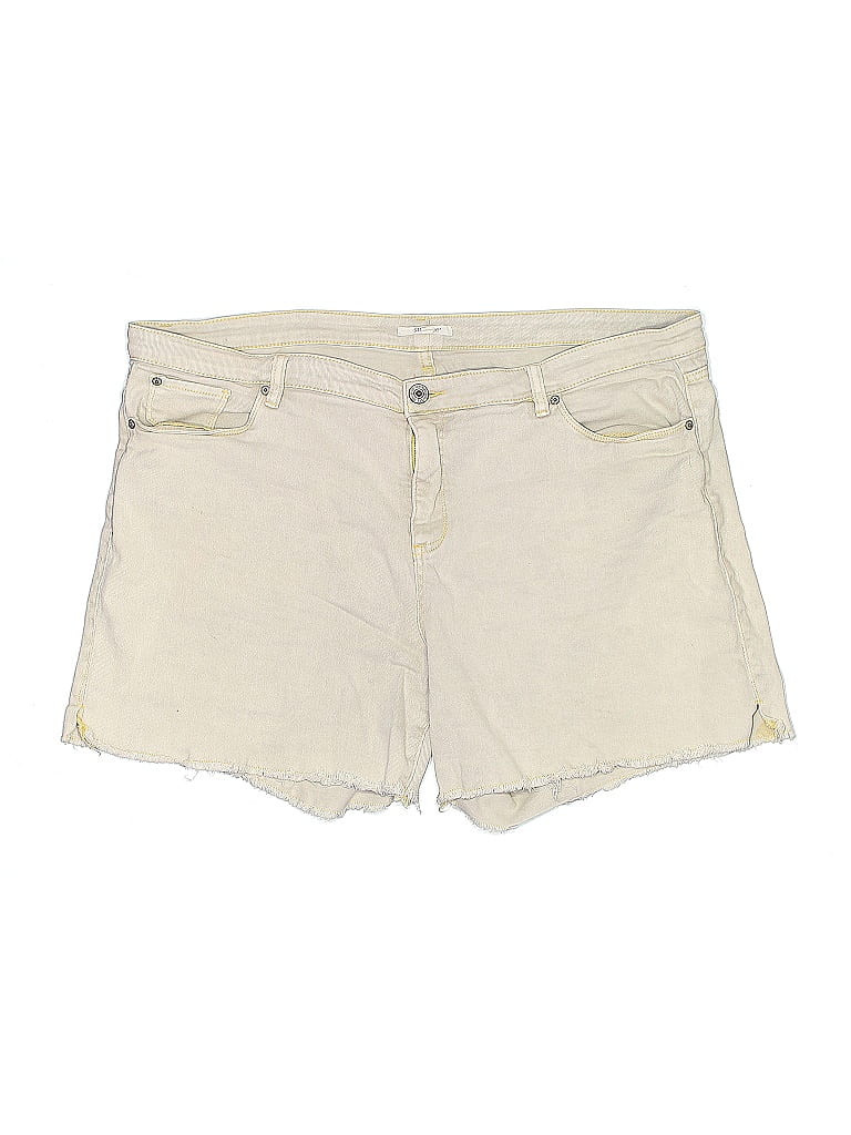 STS Blue Ivory Denim Shorts Size 22 - photo 1