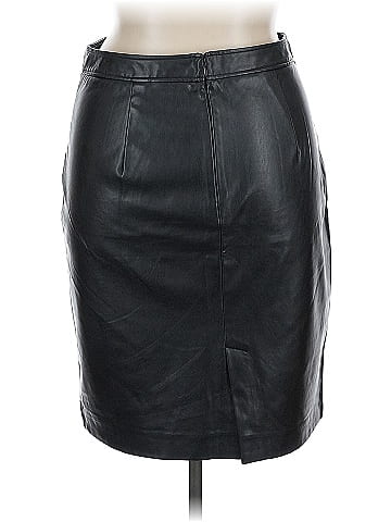 Roz & Ali Faux Leather Skirt (view 2)