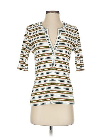 Veronica Beard Jeans Short Sleeve Henley (view 1)
