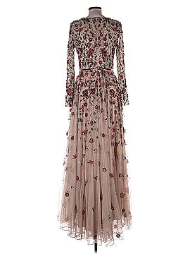 Mac Duggal 100% Polyester Silver Cocktail Dress Size 6