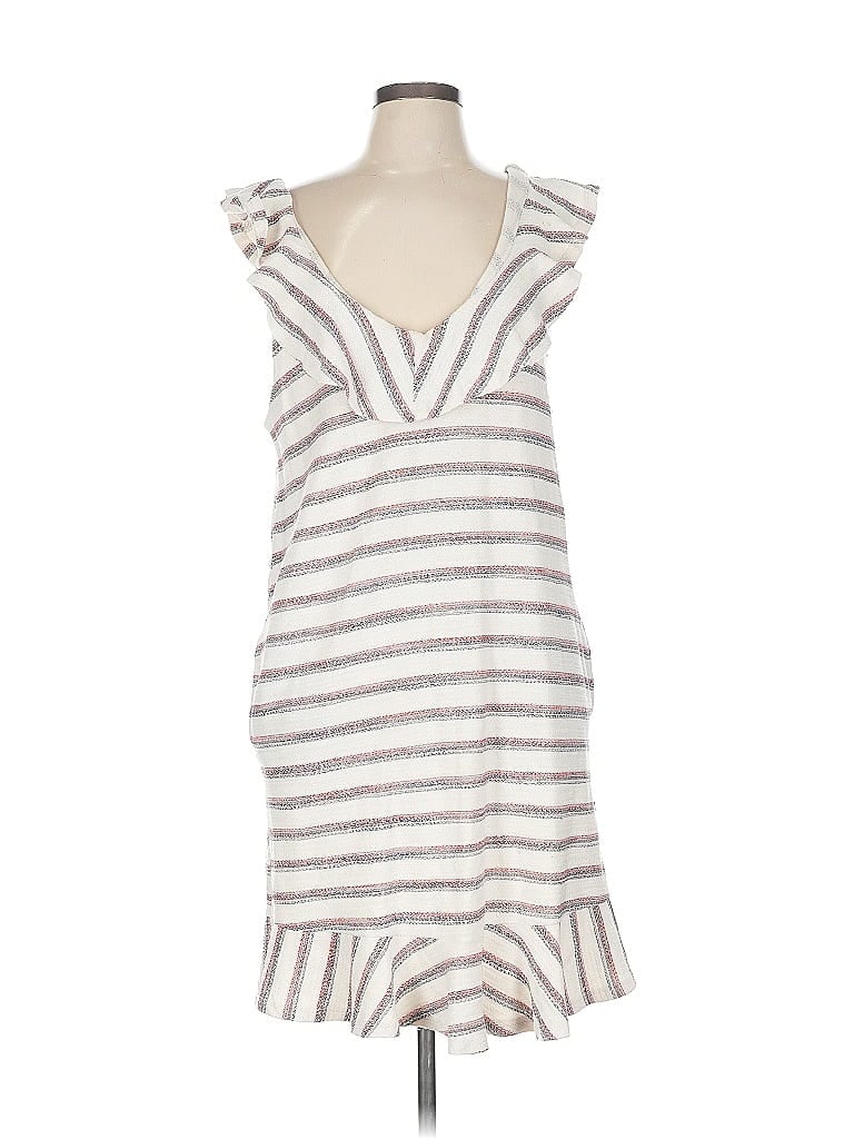 Pre-owned Sol Angeles Casual Dress In White