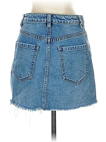 We the Free Denim Skirt (view 2)
