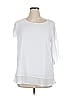 Jouica White Short Sleeve Blouse Size L - photo 1