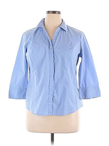 Dana Buchman 3/4 Sleeve Button-Down Shirt (view 1)