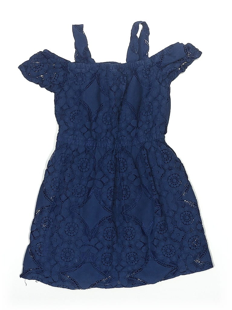 Pre-owned Crazy 8 Kids' Dress In Blue