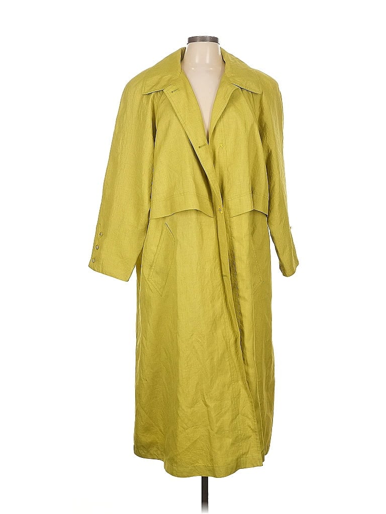 Pre-owned Gallery Trenchcoat In Green