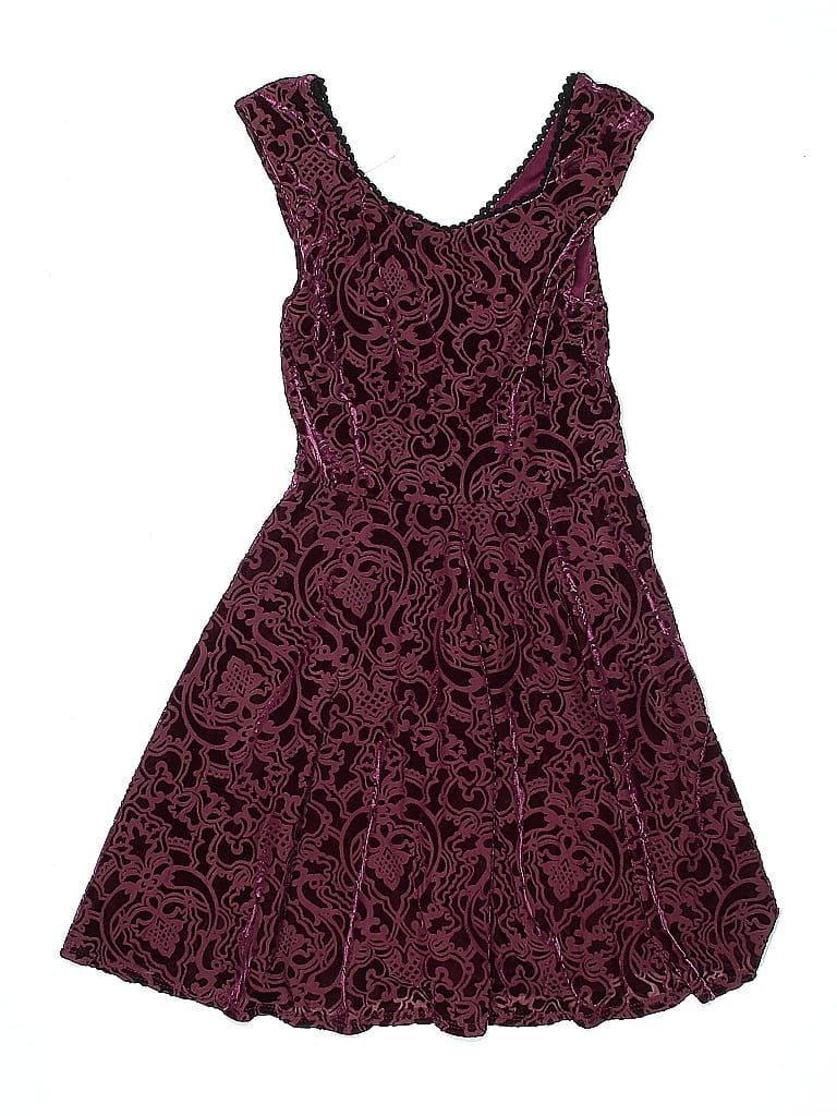 Pre-owned Unbranded Kids' Dress In Burgundy