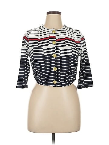 ELOQUII 3/4 Sleeve Button-Down Shirt (view 1)