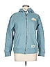 Life Is Good 100% Cotton Teal Zip Up Hoodie Size L - photo 1
