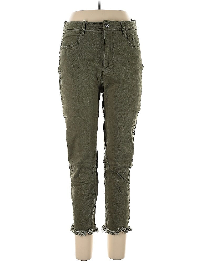Pre-owned Max Studio Cargo Pants In Green