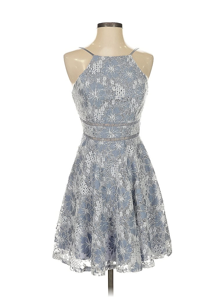 Pre-owned City Triangles Cocktail Dress In Blue
