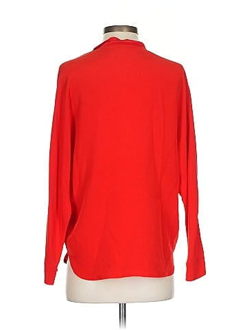 Sandro 3/4 Sleeve Silk Top (view 2)