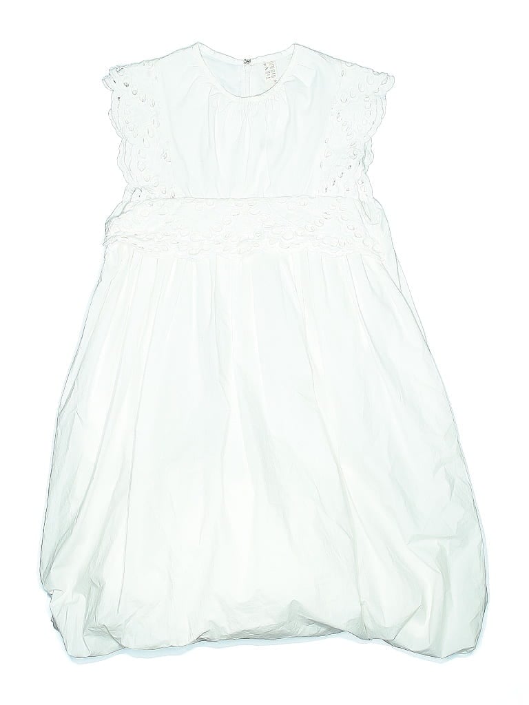 Pre-owned Tia Cibani Kids' Dress In White