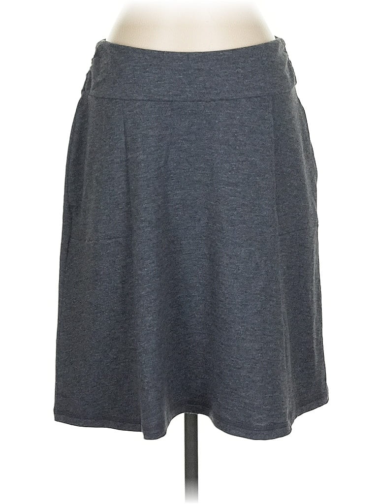 T by Talbots Solid Gray Casual Skirt Size S - photo 1