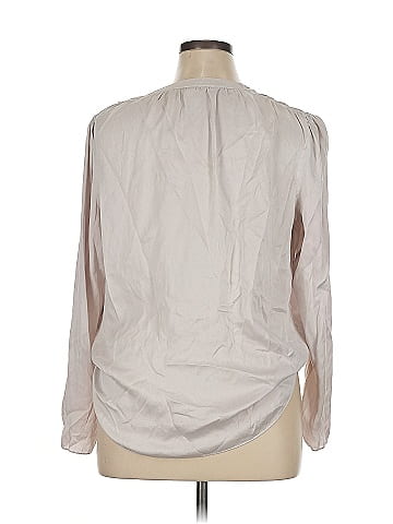 Veronica Beard Long Sleeve Silk Top (view 2)