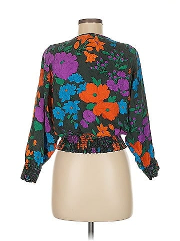 Warm 3/4 Sleeve Silk Top (view 2)