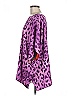 IMAN 100% Polyester Animal Print Tropical Solid Purple Kimono Size M - photo 5