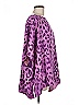 IMAN 100% Polyester Animal Print Tropical Solid Purple Kimono Size M - photo 4