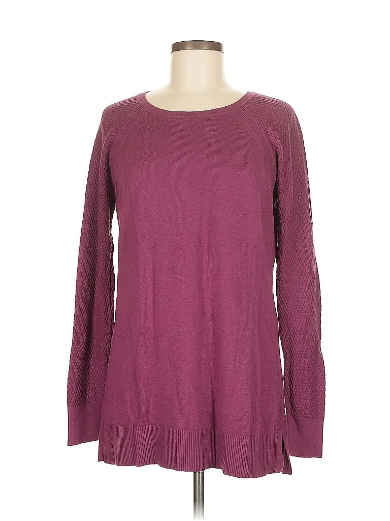 Pre-owned Ann Taylor Loft Outlet Pullover Sweater In Burgundy