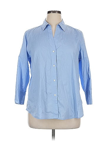 Foxcroft 3/4 Sleeve Button-Down Shirt (view 1)