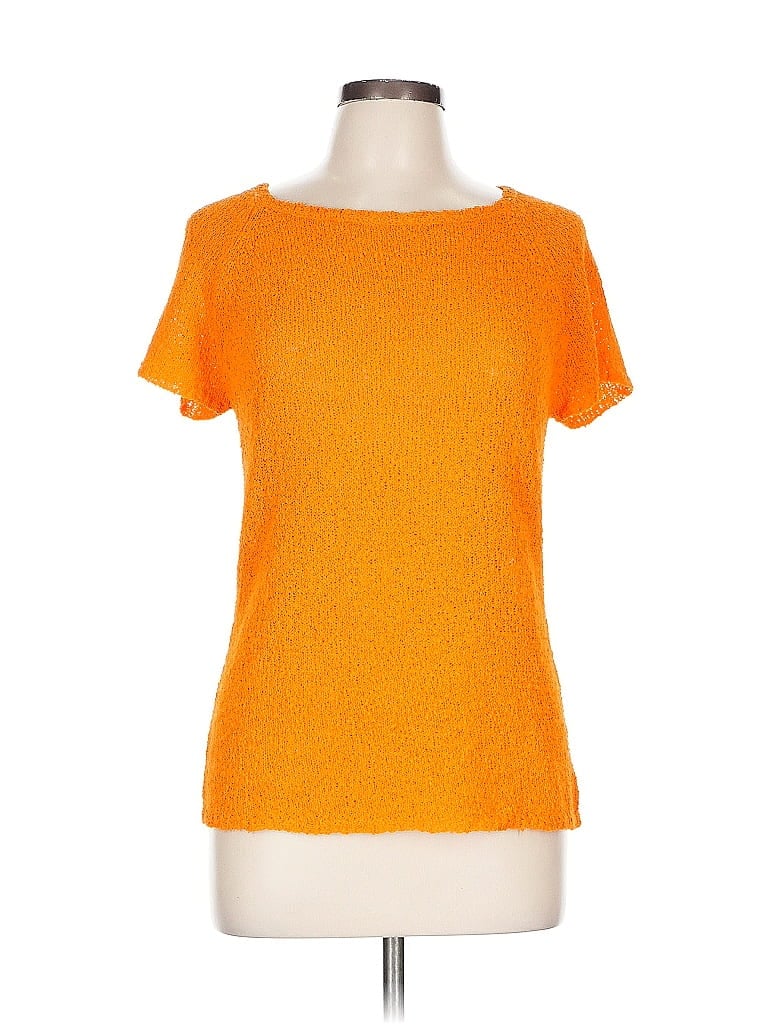 Pre-owned Dana Buchman Cardigan Sweater In Orange