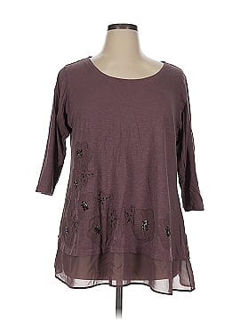 Logo By Lori Goldstein 3/4 Sleeve Top