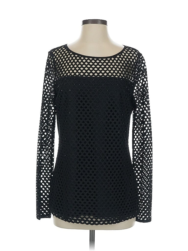 Escada Black Long Sleeve Top Size S - photo 1