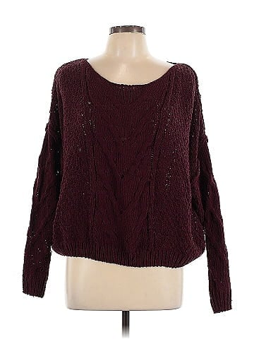 Woven Heart Pullover Sweater (view 1)