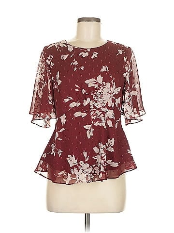 En Creme Short Sleeve Blouse (view 1)