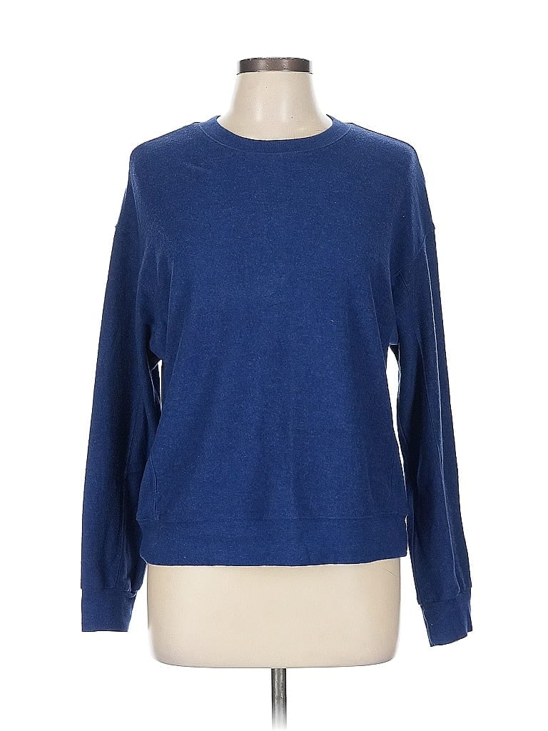 Pre-owned Monrow Pullover Sweater In Blue
