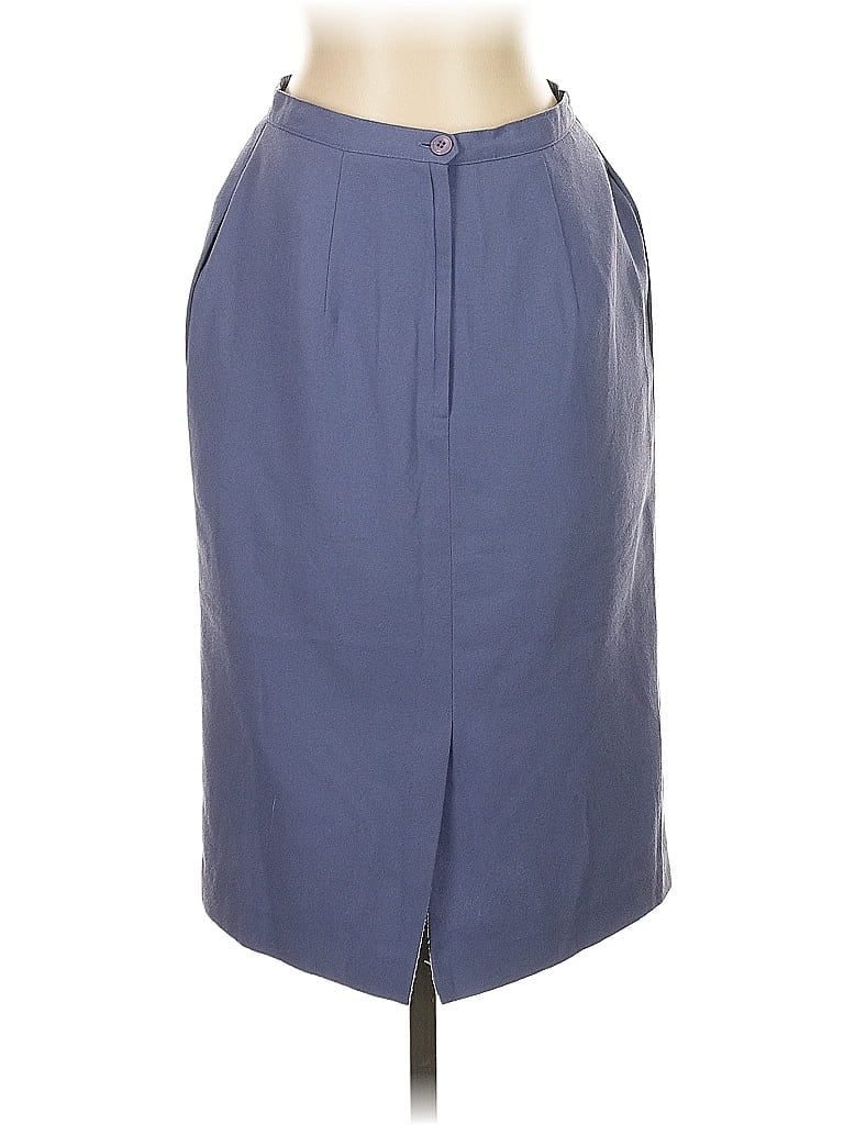 Pre-owned Dressbarn Formal Skirt In Blue