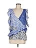 Tanya Taylor Blue Sleeveless Blouse Size 8 - photo 1
