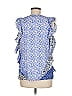 Tanya Taylor Blue Sleeveless Blouse Size 8 - photo 2