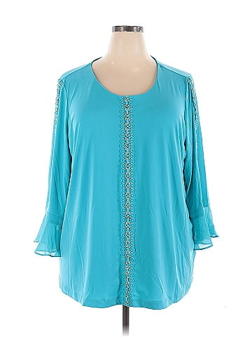 Susan Graver 3/4 Sleeve Blouse (view 1)