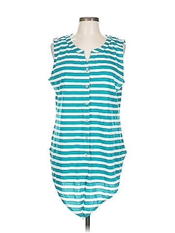 Christopher & Banks Sleeveless Button-Down Shirt (view 1)