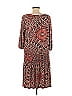 Veronica M. Paisley Brown Pink Casual Dress Size M - photo 2