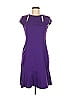 Akris Punto Solid Purple Cocktail Dress Size 8 - photo 1