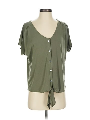 Green Envelope Short Sleeve Top (view 1)