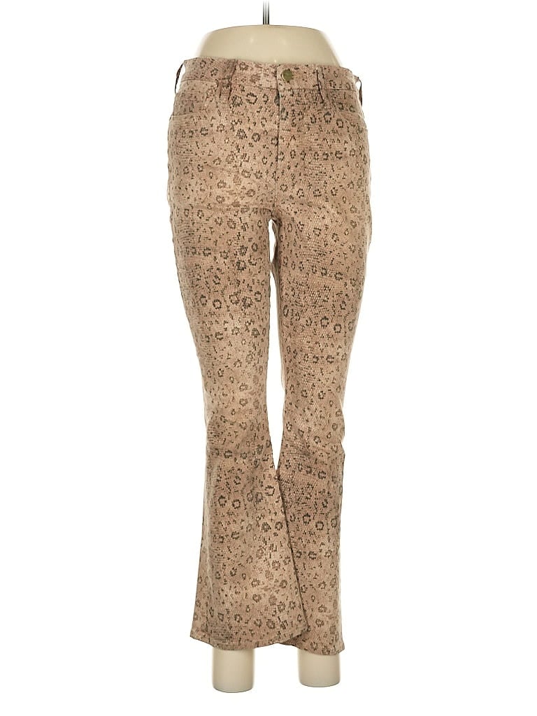 FRAME Denim Animal Print Brown Casual Pants Size 28 waist - photo 1